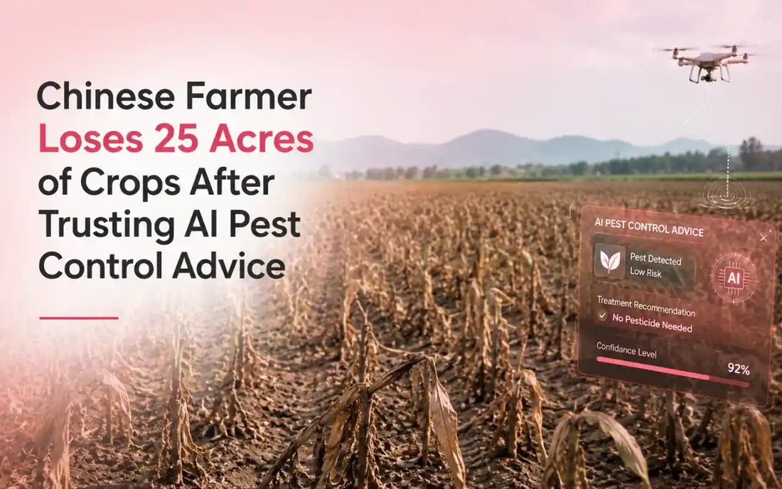 Chinese Farmer Loses 25 Acres of Crops After Trusting AI Pest Control Advice