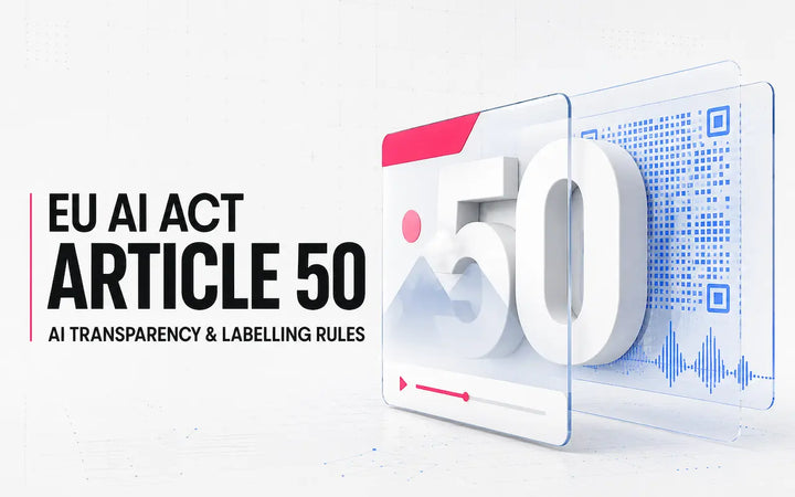 EU AI Act Article 50, focusing on transparency and AI-content labelling.