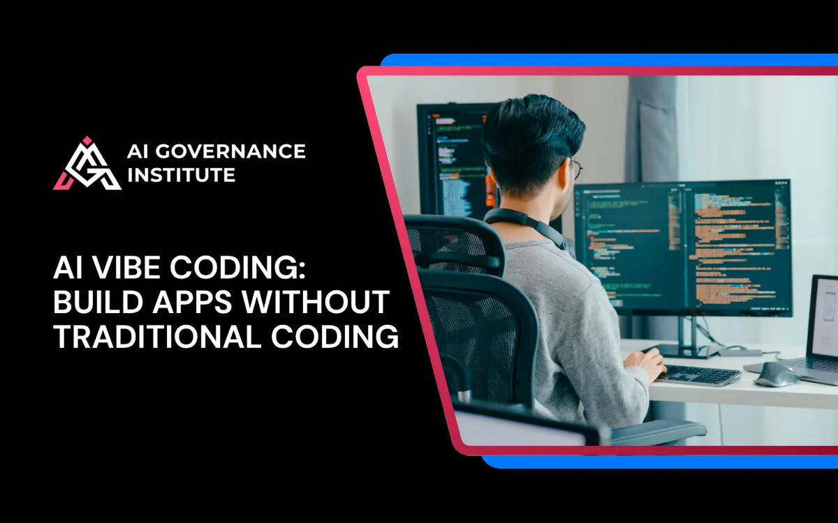 AI Vibe Coding online course teaching how to build apps without traditional coding using AI-powered development tools and techniques.