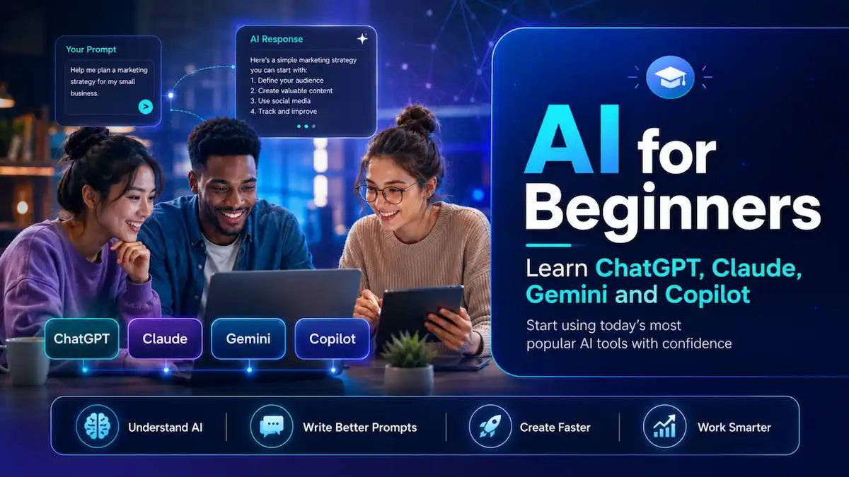 AI for Beginners – Learn ChatGPT, Claude, Gemini, and Copilot